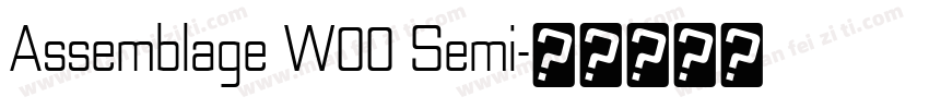 Assemblage W00 Semi字体转换